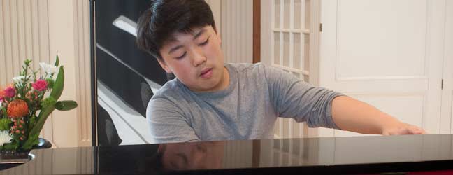 George Li at piano