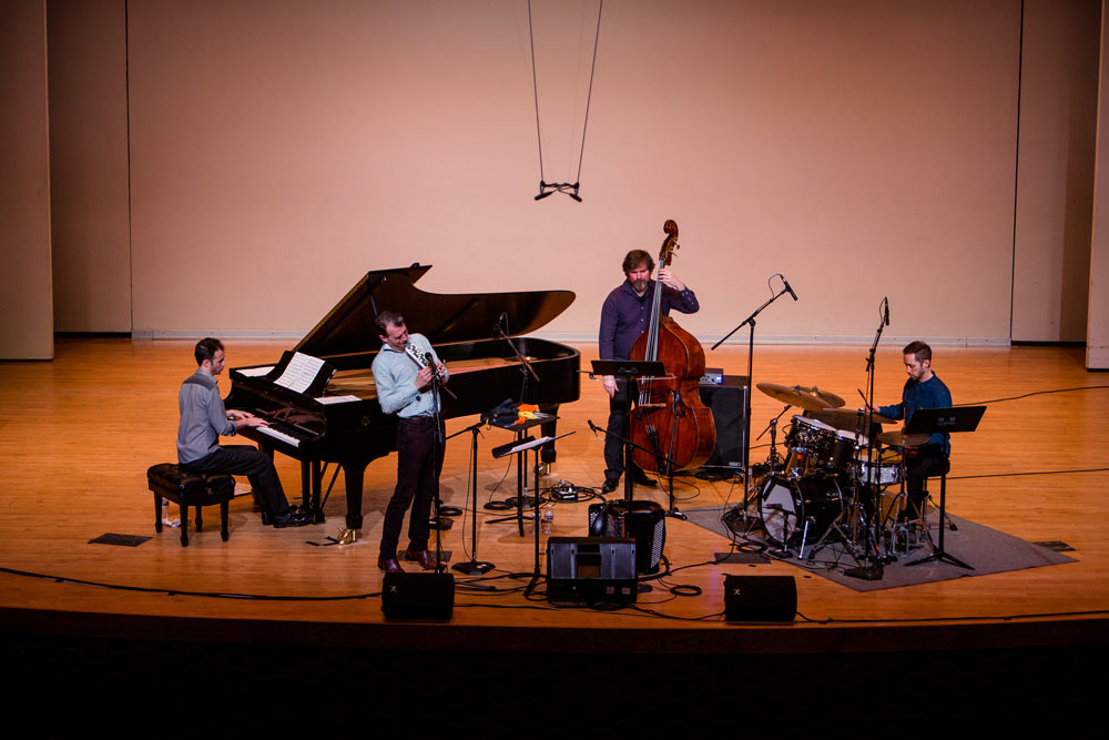 Julien Labro Quartet performing on stage