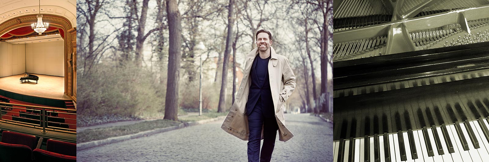 leif ove andsnes portrait, auditorium and piano in background