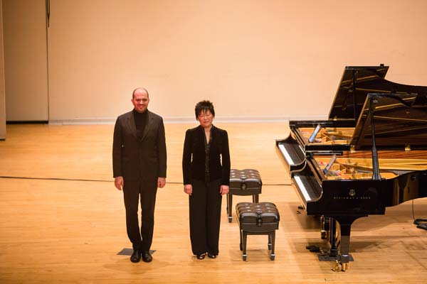 Kirill Gerstein and Katherine Chi at the Dalton Center.