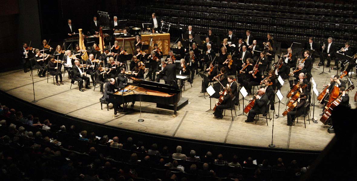 the performance of Kirill Gerstein with the Grand Rapids Symphony Orchestra
