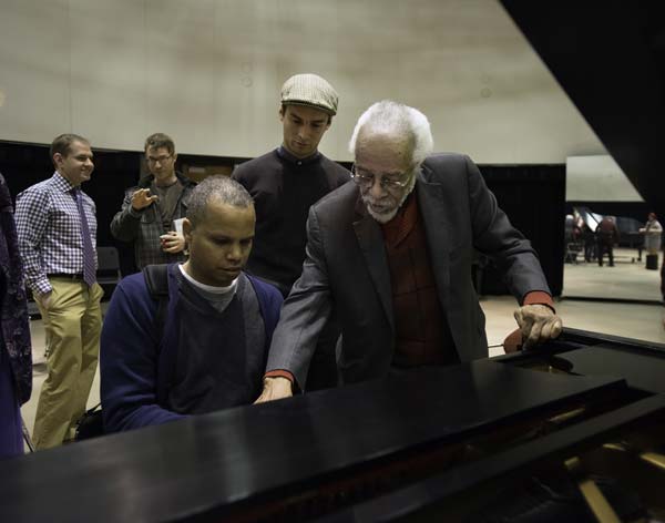 Barry Harris instructing a student at his master class