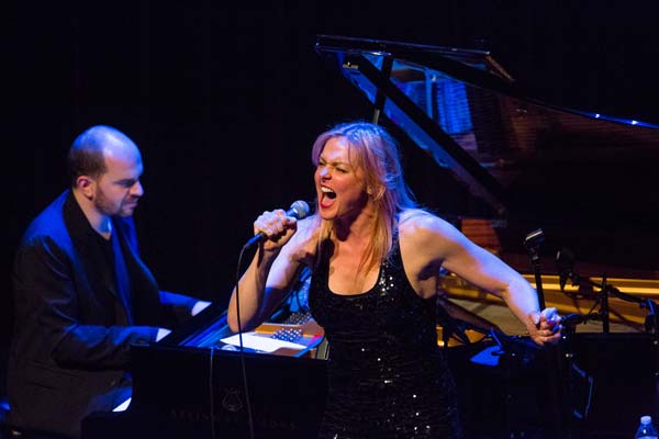 Storm Large singing and Kirill Gerstein playing the piano