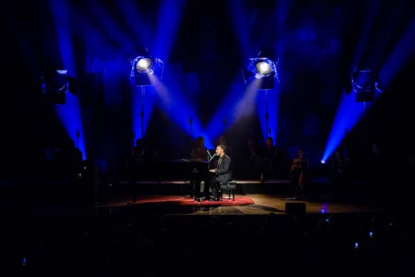 stage lights on John Legend