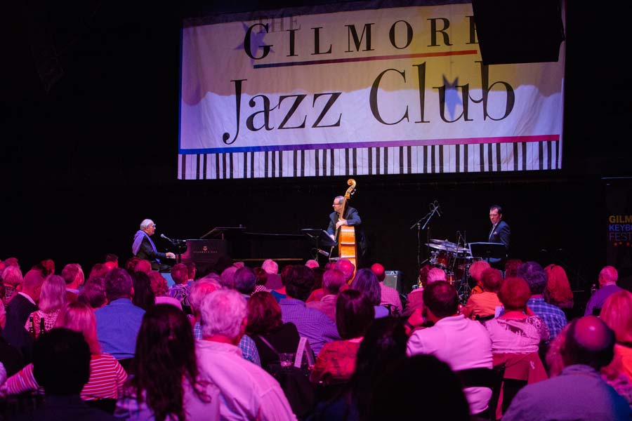 the Michel Legrand Trio at the gilmore jazz club