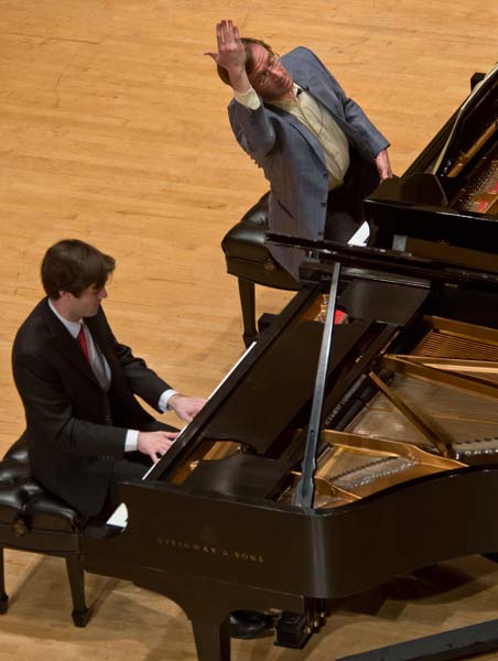 Nikolai Lugansky helping piano student
