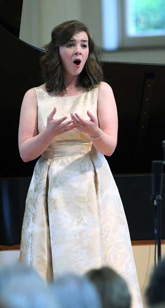 Sarah Shafer singing on stage