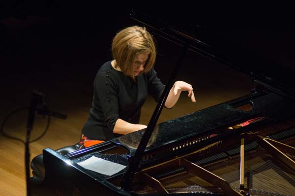 Lori Sims playing on the steinway