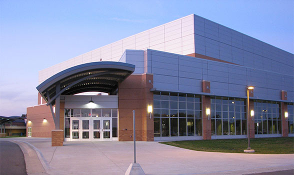 front view of plainwell performing arts center