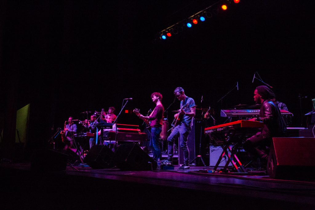 Snarky Puppy on stage at 2018 gilmore keyboard festival