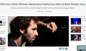Alexandre Kantorow US Tour