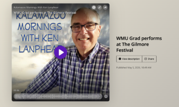 Sam Weber, WMU Grad, on returning o Kalamazoo to play with Nicole Zuraitis