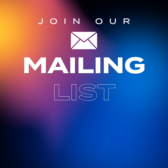 join our mailing list graphic