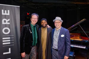 Pierre with 2026 Bell Artist Sullivan Fortner and Gilmore Director of Jazz Seth Abramson